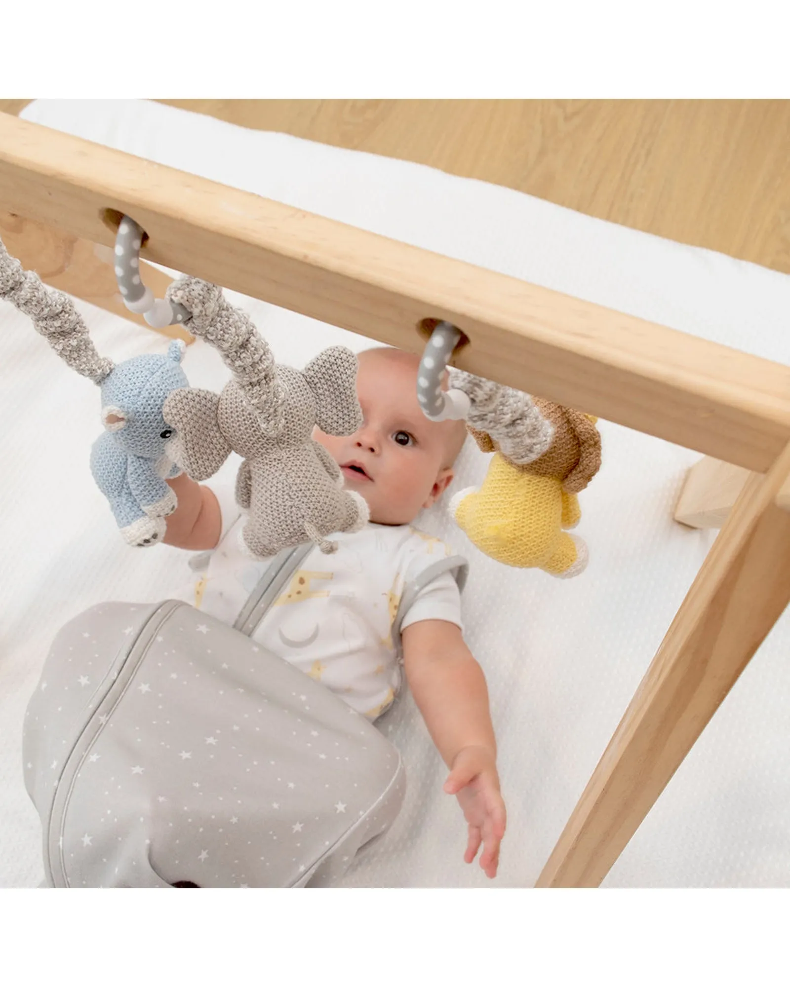 2 Pack Stroller Toys Elephant and Hippo