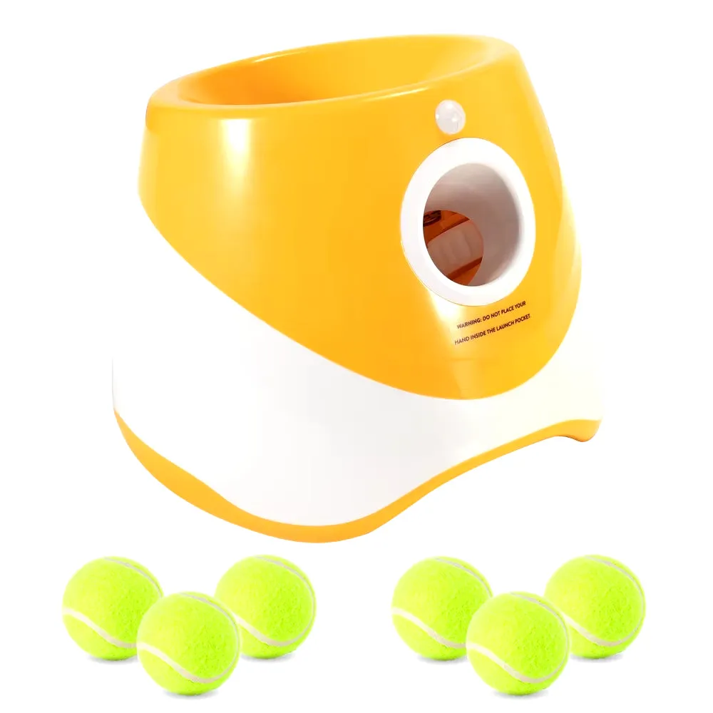 Automatic Dog Tennis Ball Launcher with 6 Balls