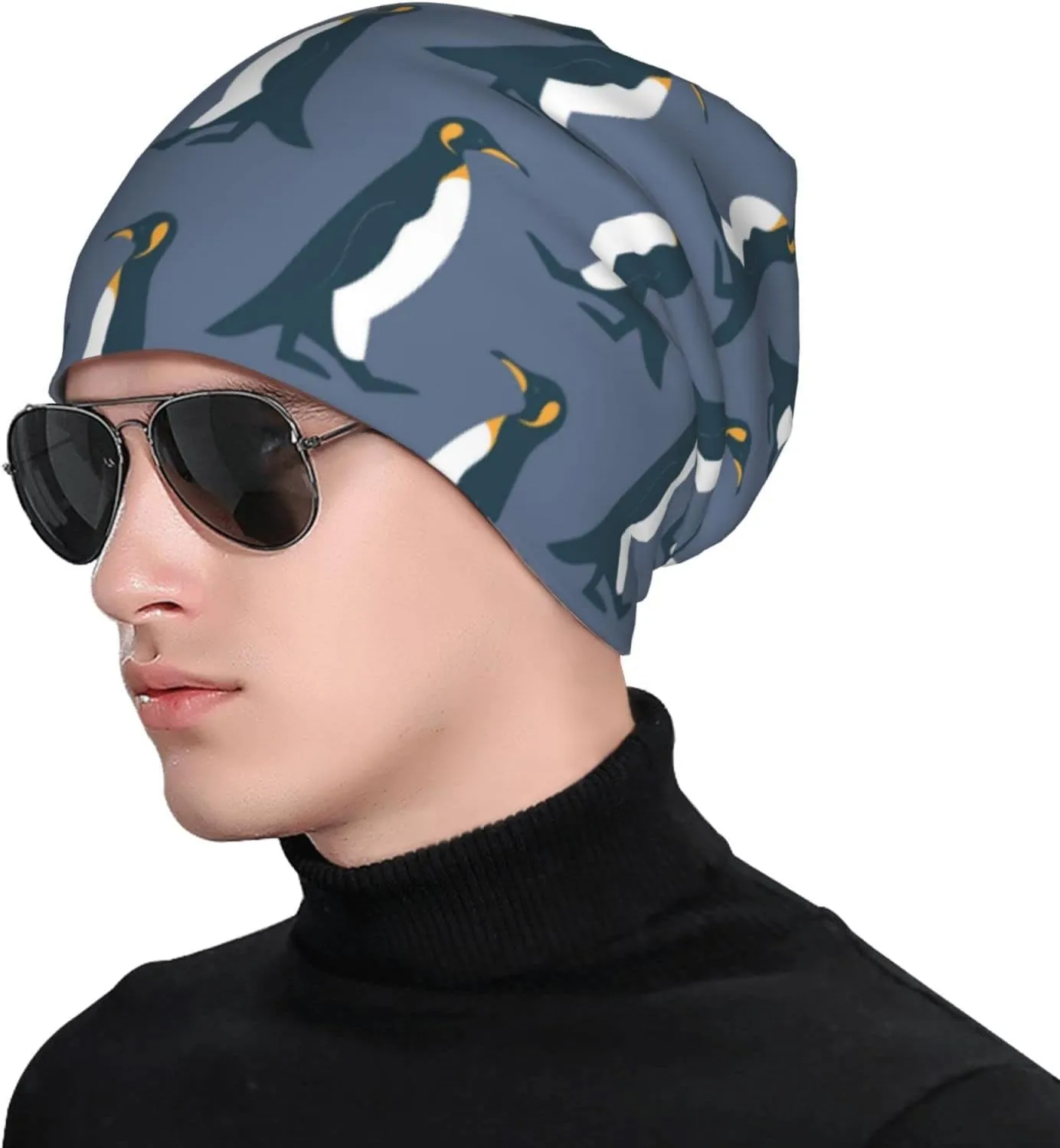Beanie Chemo Hat Cancer Headwear Knitted Hats Baggy Slouchy Scarf Cap for Adults Women Men