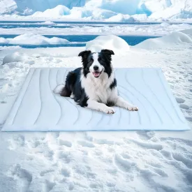 BECEMURU Dog Cooling Mat - 48" x 28" Reversible Cooling Pad for Crate, Kennel, Bed, Sofa - Machine Washable, Durable, Non-Gel - Keep Your Pet Cool and Comfortable