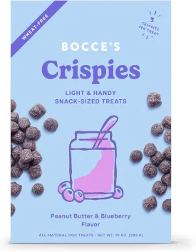 Bocce's Bakery PB   Blueberry Crispies Low-Calorie Wheat-Free Dog Treats, 10 oz