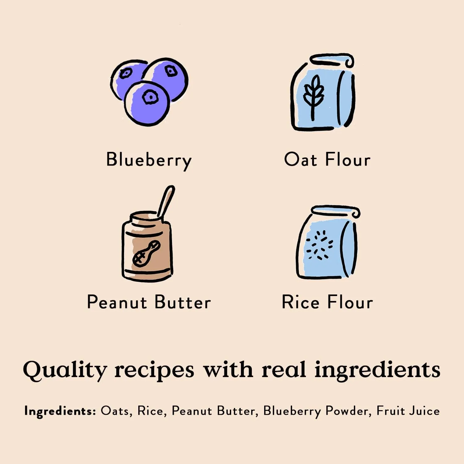 Bocce's Bakery PB   Blueberry Crispies Low-Calorie Wheat-Free Dog Treats, 10 oz