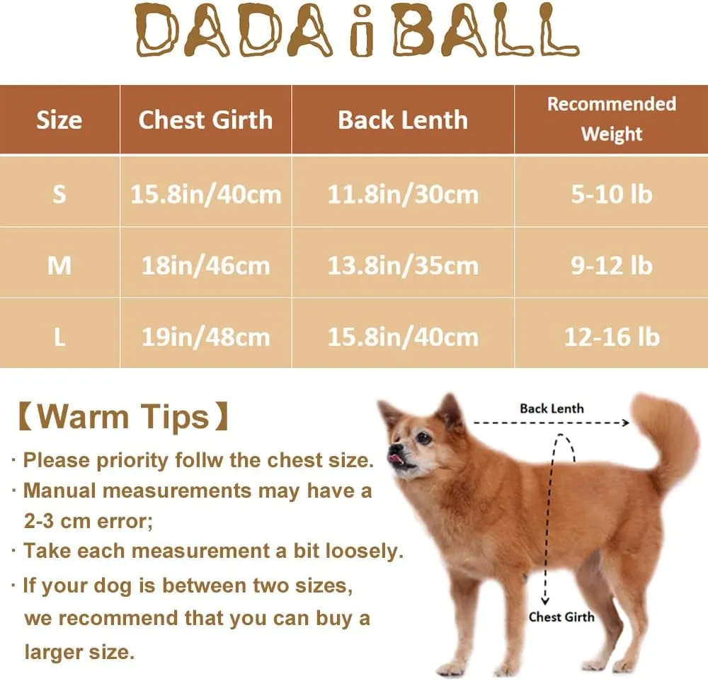 Cute Windproof Dog Winter Coat: Warm Dog Vest with 2 Layers Fleece Lined, Different Cute Dog Avatar Printing, Dog Cold Weather Coats Paded for Bulldog Teddy Small Dogs(Small)