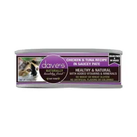 Dave's Tuna & Chicken Dinner in Gravy Cat Canned