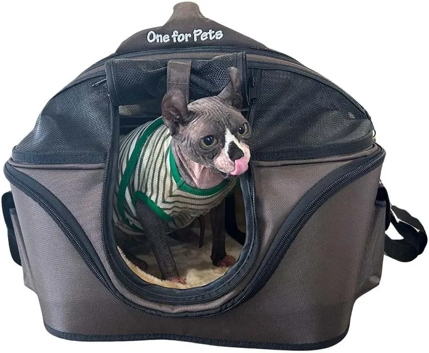 Deluxe Cozy Dog Cat Carrier, Large, Red