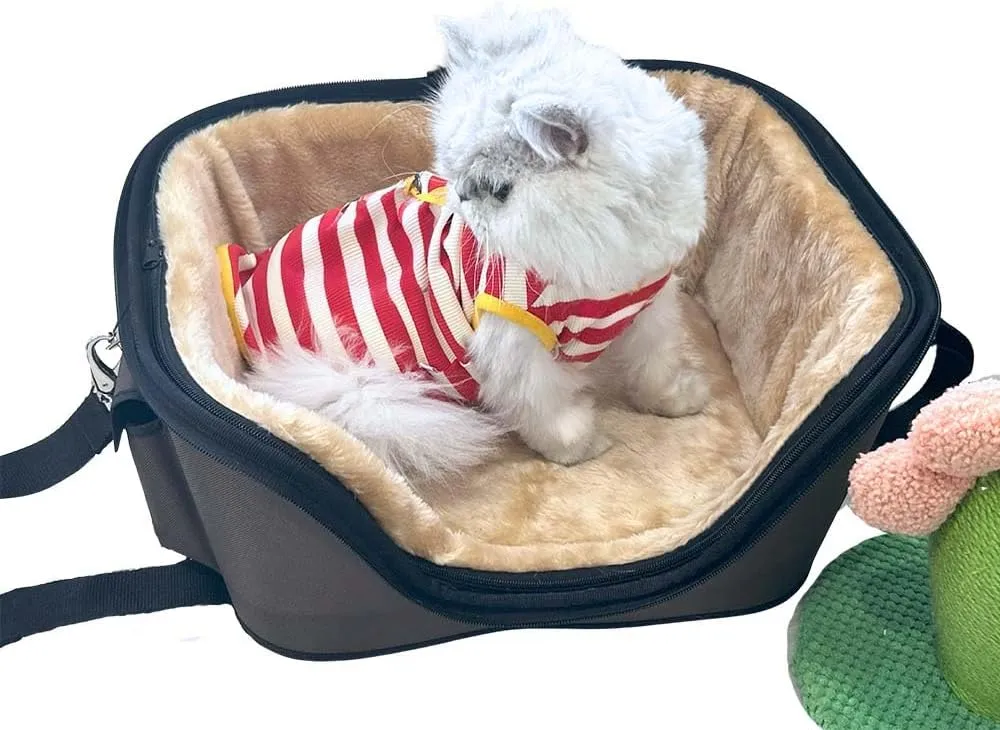 Deluxe Cozy Dog Cat Carrier, Large, Red