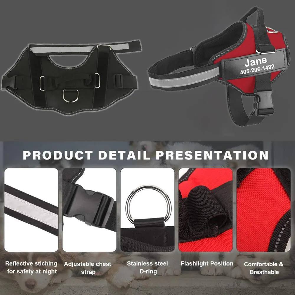 Dog Harness NO PULL Reflective Breathable Adjustable Harness