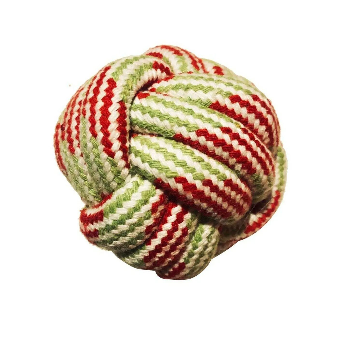 Dog Rope Ball Toys, Puppy Bite Ball, 100% Cotton, 2.8 inch - AST Color (3 Pack)