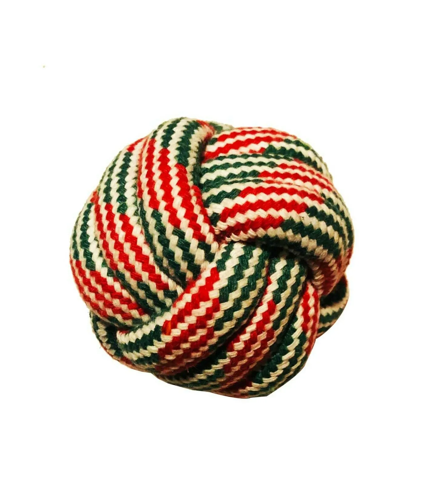 Dog Rope Ball Toys, Puppy Bite Ball, 100% Cotton, 2.8 inch - AST Color (3 Pack)