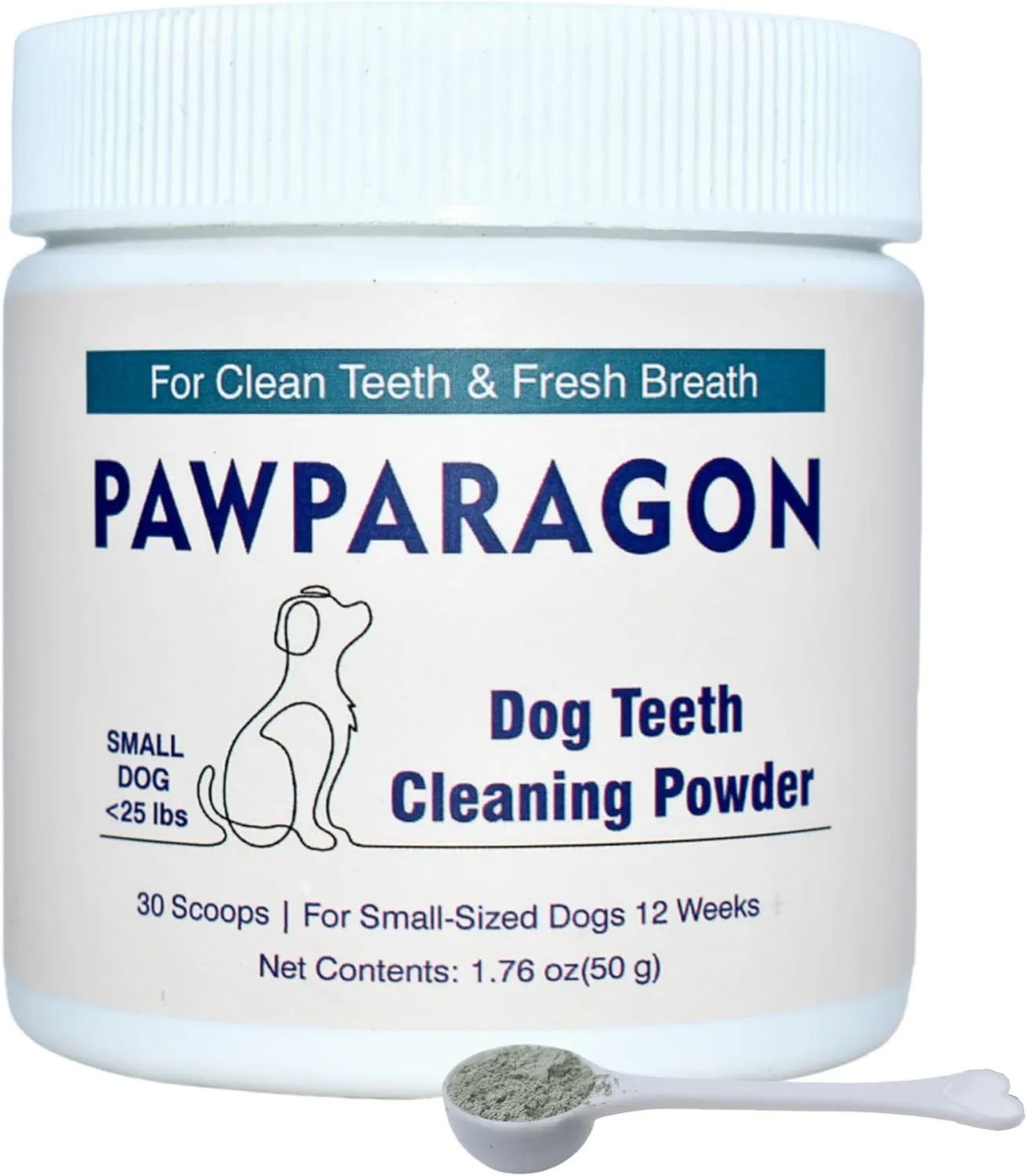 Dog Teeth Cleaning Powder - Targets Tartar & Reduces Plaque & Bad Breath, Dog Dental Powder - Teeth Cleaning Made Easy Eliminate, Dog Dental Care - Formulated for Small Dogs PP016