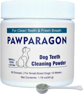 Dog Teeth Cleaning Powder - Targets Tartar & Reduces Plaque & Bad Breath, Dog Dental Powder - Teeth Cleaning Made Easy Eliminate, Dog Dental Care - Formulated for Small Dogs PP016