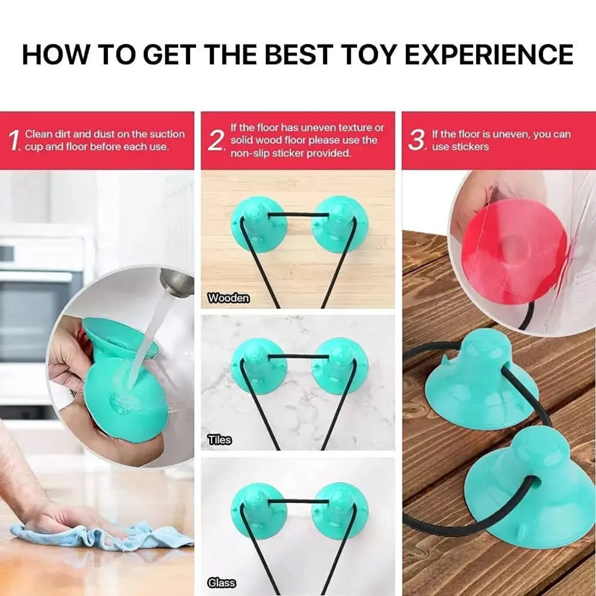 Double Suction Multifunction Molar Chewy Dog Toy