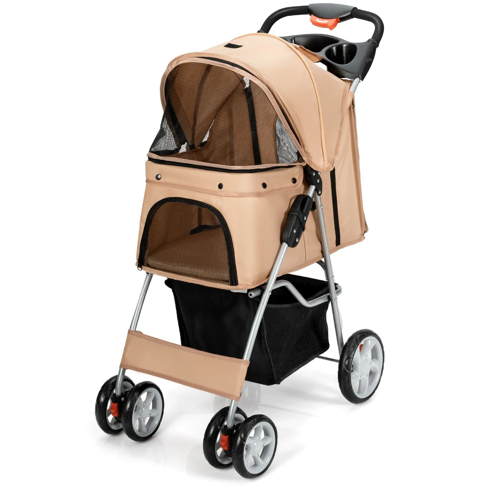 Foldable Pet Stroller 4-Wheel Travel Carrier by Furr Baby Gifts