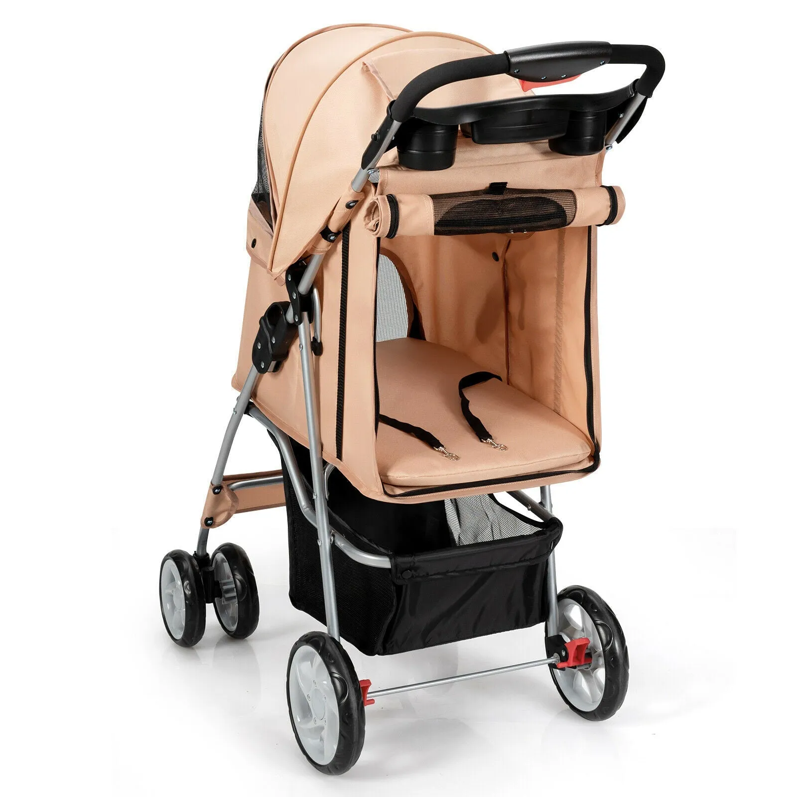 Foldable Pet Stroller 4-Wheel Travel Carrier by Furr Baby Gifts