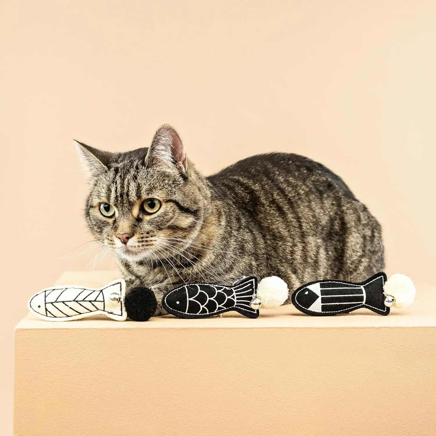Fringe Studio "Off The Scales Cat Toy Mini Set of 3, PetShop Collection (904028)