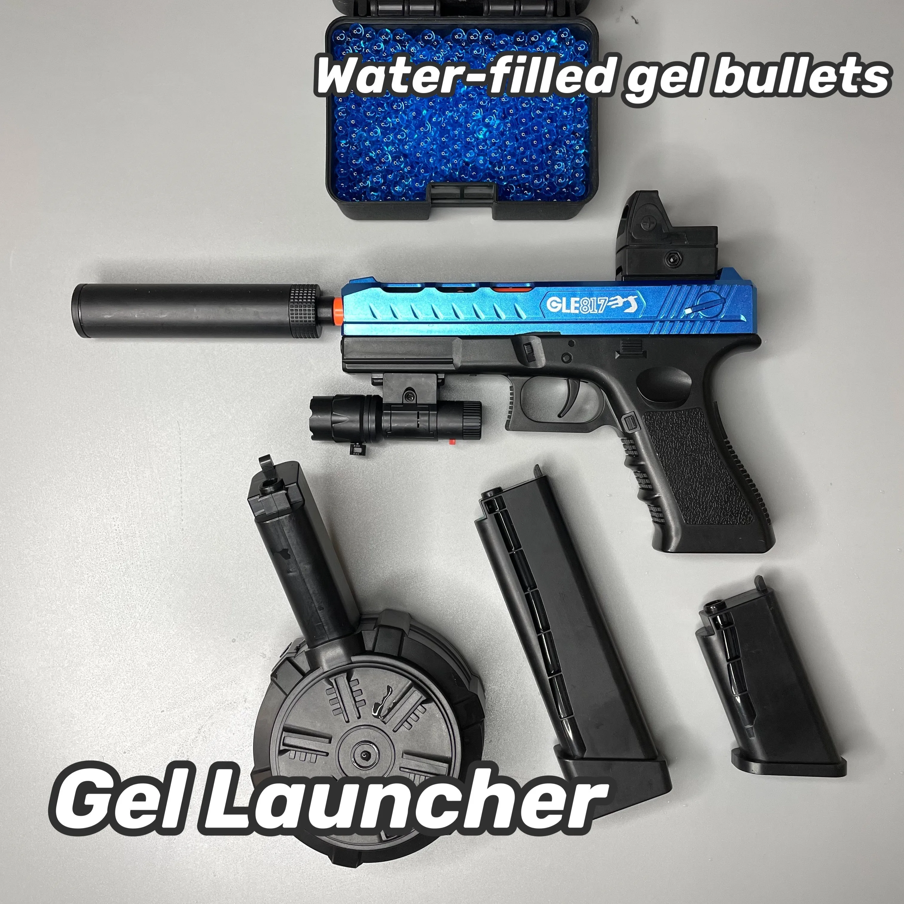 Glok Full Auto Gel Launcher Toy Pistol