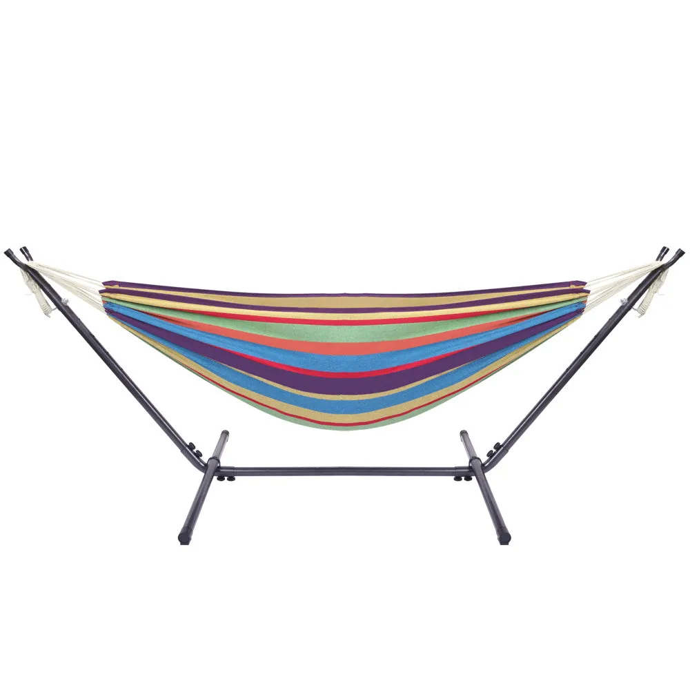 Hammock & Steel Frame Stand Swing Chair Home/Outdoor Backyard Garden Camp Sleep YJ