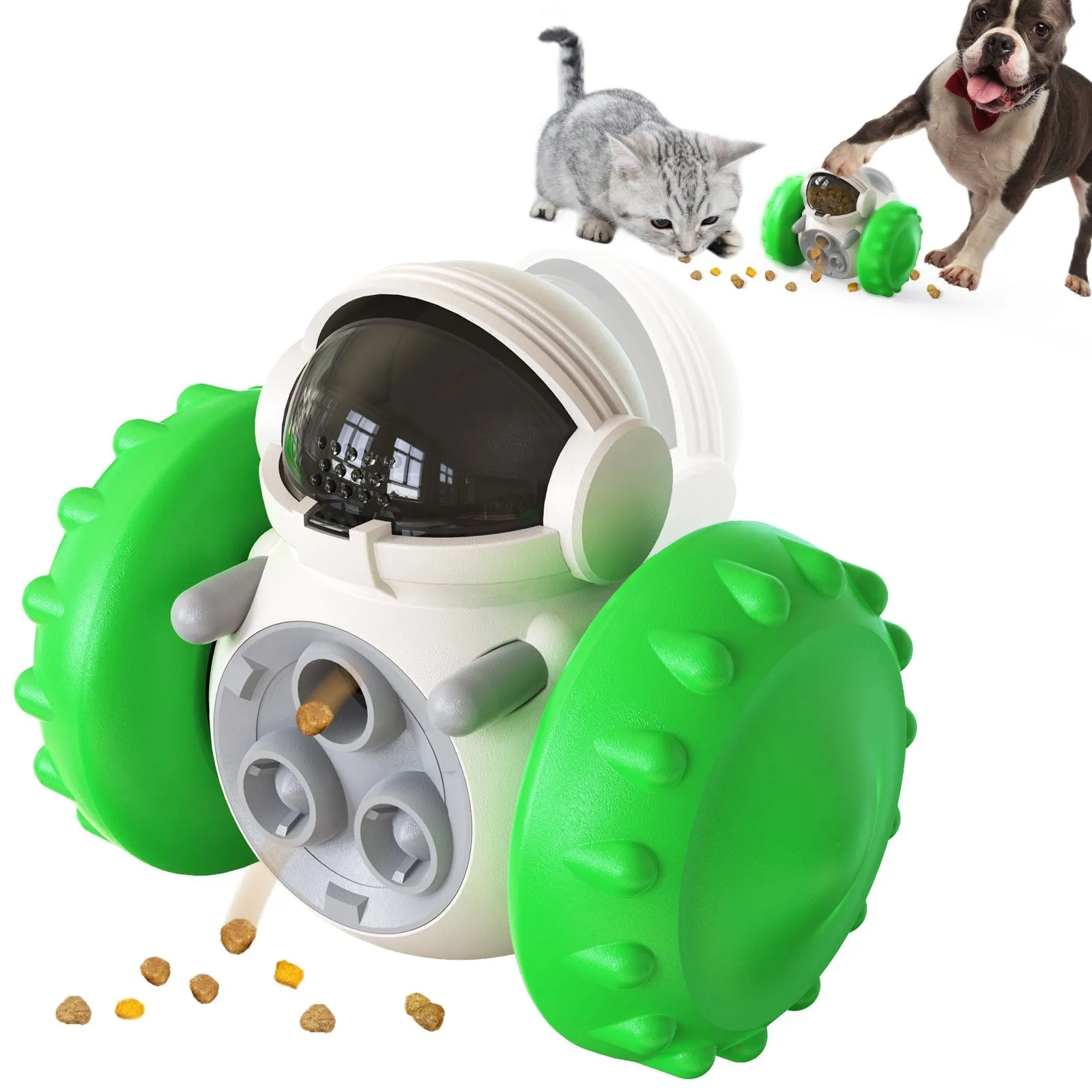 Interactive Dog Puzzle Toy Treat Dispenser Robot