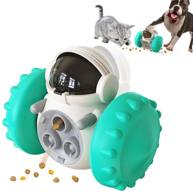 Interactive Dog Puzzle Toy Treat Dispenser Robot