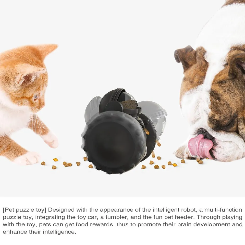 Interactive Dog Puzzle Toy Treat Dispenser Robot
