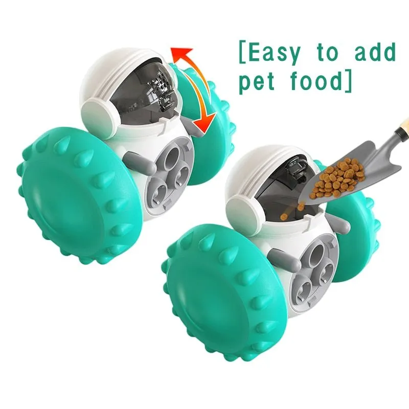 Interactive Dog Puzzle Toy Treat Dispenser Robot