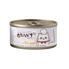 Jolly Cat Gravy Series Fresh White Meat Tuna & Chicken Breast 80g