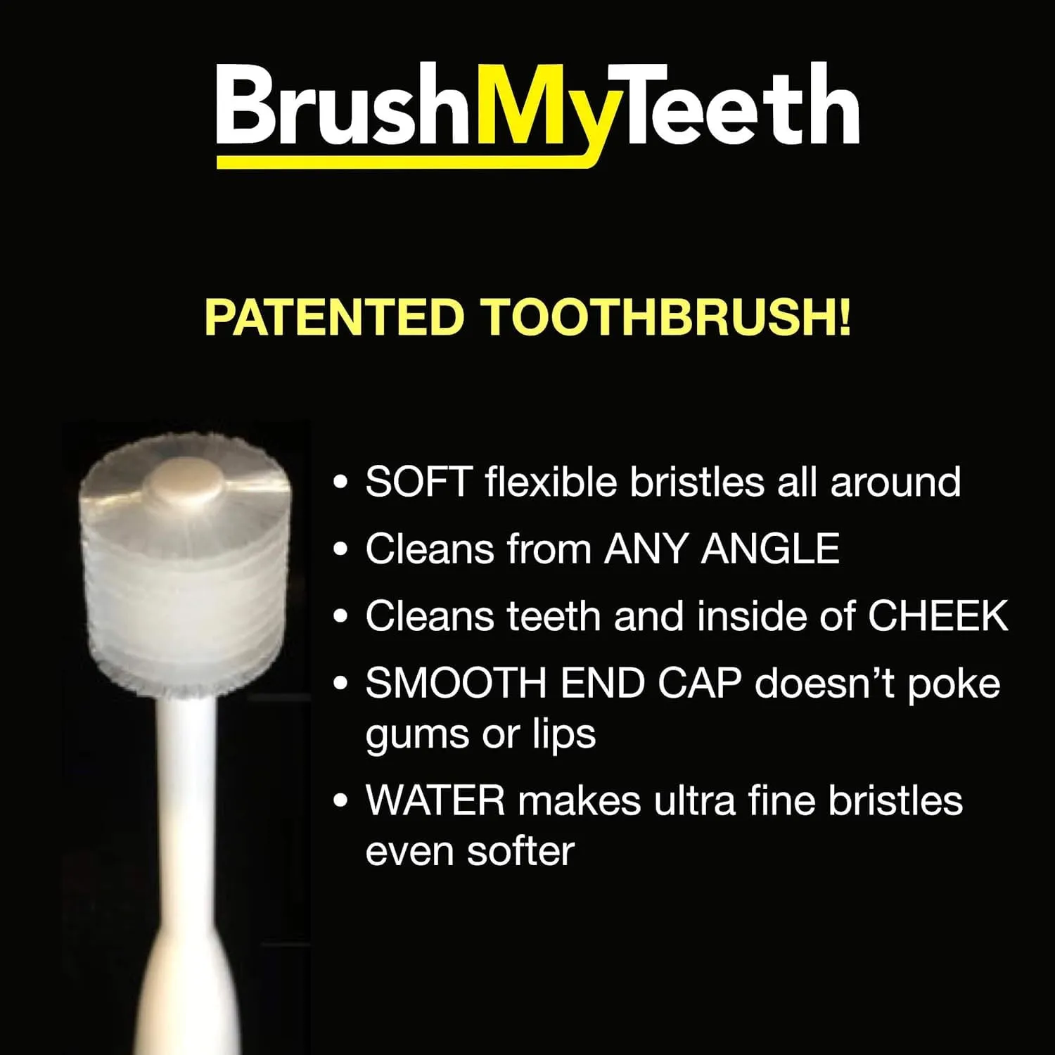 Medium Dog Toothbrush - Rounded Brush Head -Soft Flexible Bristles- for Safe and Gentle Brushing for Doggie, Any Medium Breed or Puppy, Daily Brushing Adds Years of Healthy Life