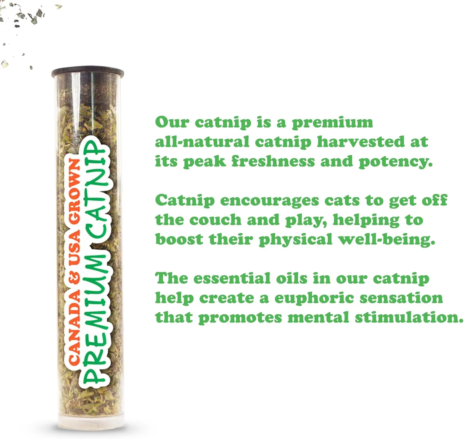 Meowijuana | Get Bubbly Tropical Fish - 2 Pack | Refillable Catnip Toy | Promotes Play and Cat Health | Includes Organic Catnip Grown in North America | Feline and Cat Lover Approved