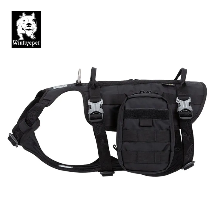Military Harness - Whinhyepet Black (M)