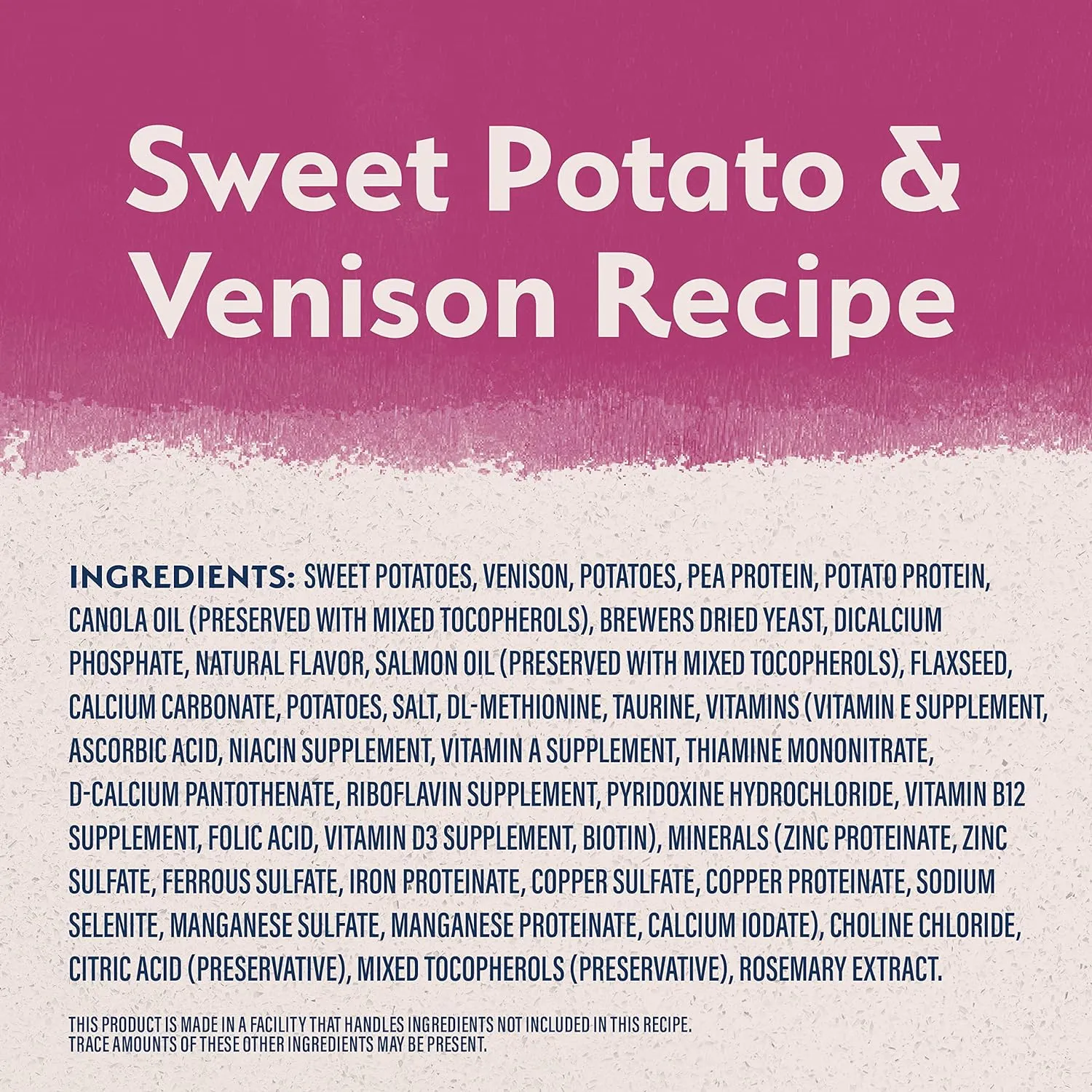 Natural Balance Limited Ingredient Adult Grain-Free Dry Dog Food, Reserve Sweet Potato & Venison Recipe, 22 Pound (Pack of 1)