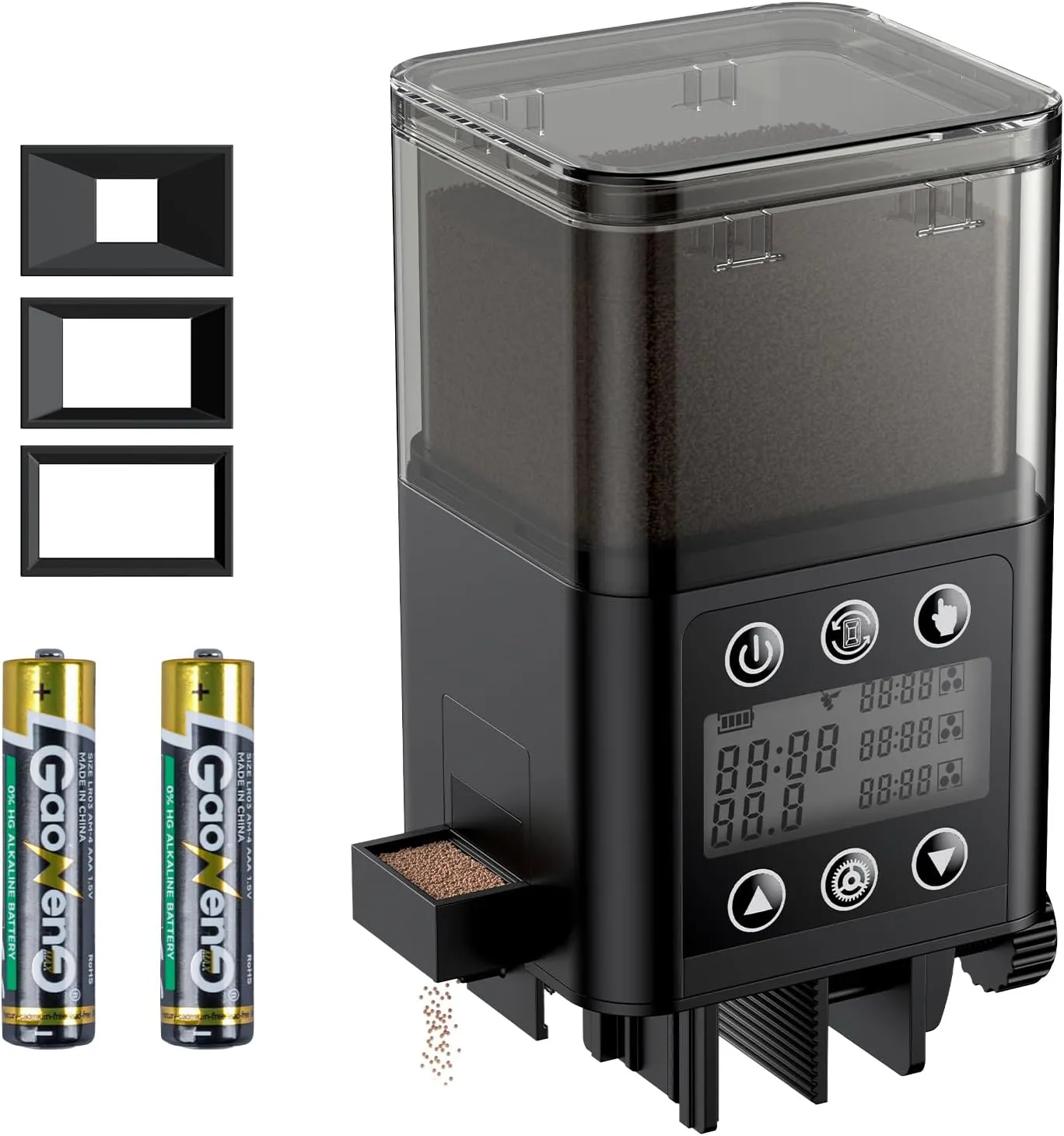 Pawfly Automatic Aquarium Fish Feeder, 320 ml, Adjustable, Battery Operated (Included)