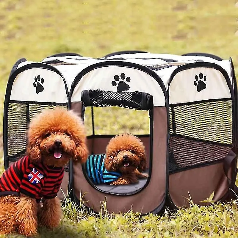 Pet playpens portable folding pet tent dog house octagonal cage for cat tent playpen puppy kennel easy operation