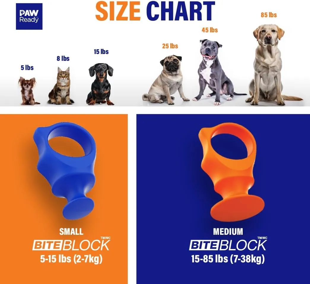Pet Toothbrushing Assistant for Puppies' Dogs and Cats Allows You to Brush Your pets Teeth Without Constantly Worrying About Getting Bitten (Orange, Small)