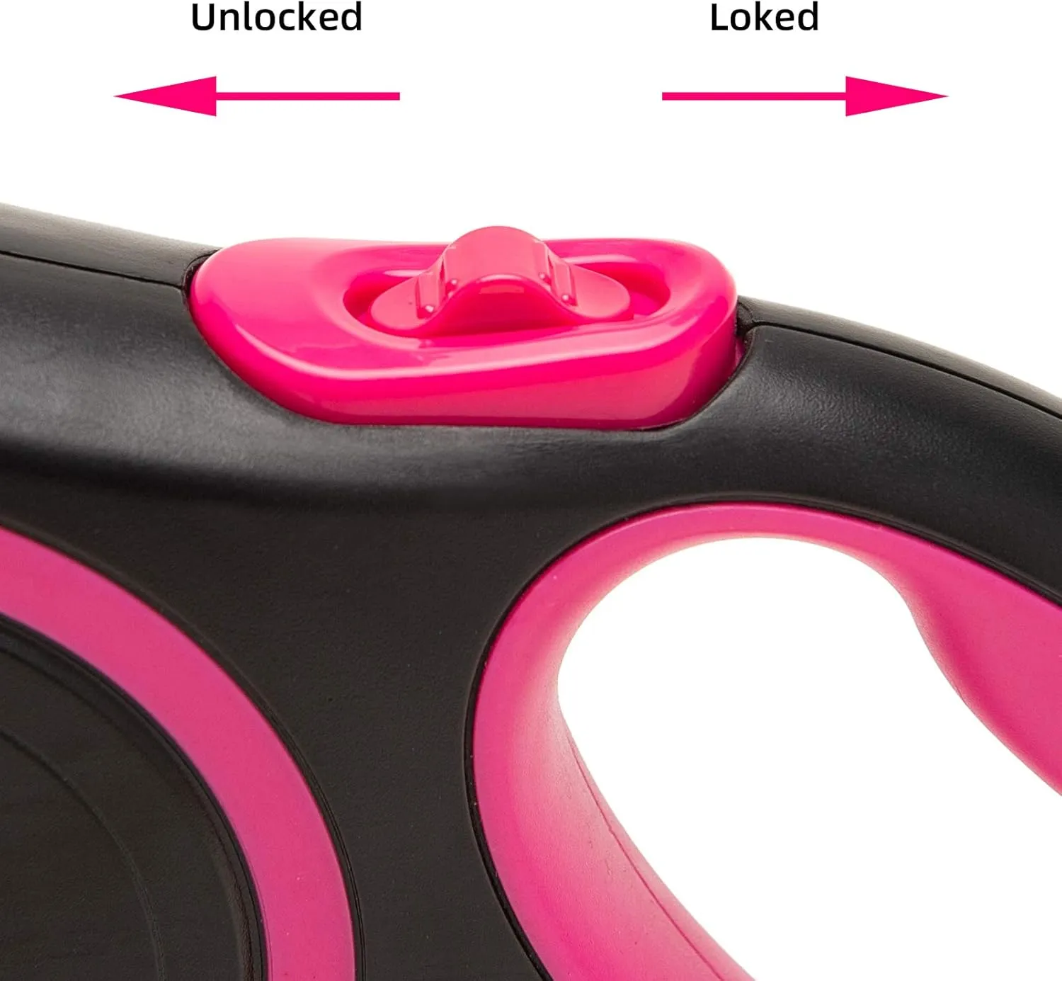 PINA Retractable Dog Leash, 26ft Dog Leash for Small Medium Large Dogs Up to 110lbs, 360 Tangle-Free Strong Reflective Nylon Tape, with Anti-Slip Handle, One-Handed Brake, Lock - 2PACK