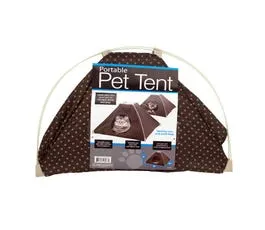 Portable Pet Tent With Soft Fleece Pad