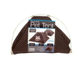 Portable Pet Tent With Soft Fleece Pad