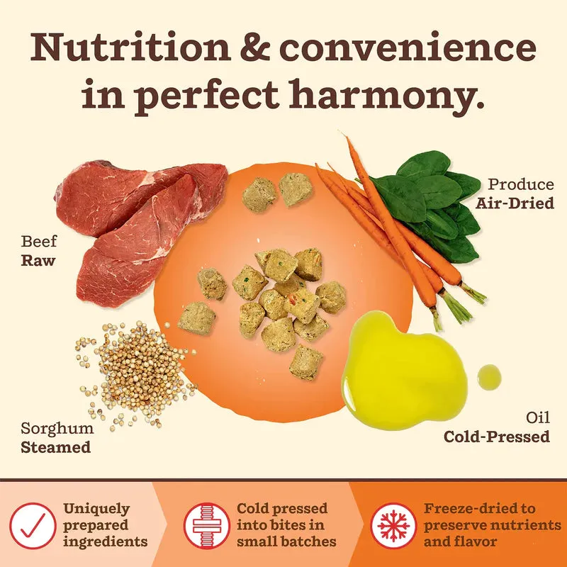 Primal Kibble in the Raw Beef Freeze-Dried Dog Food