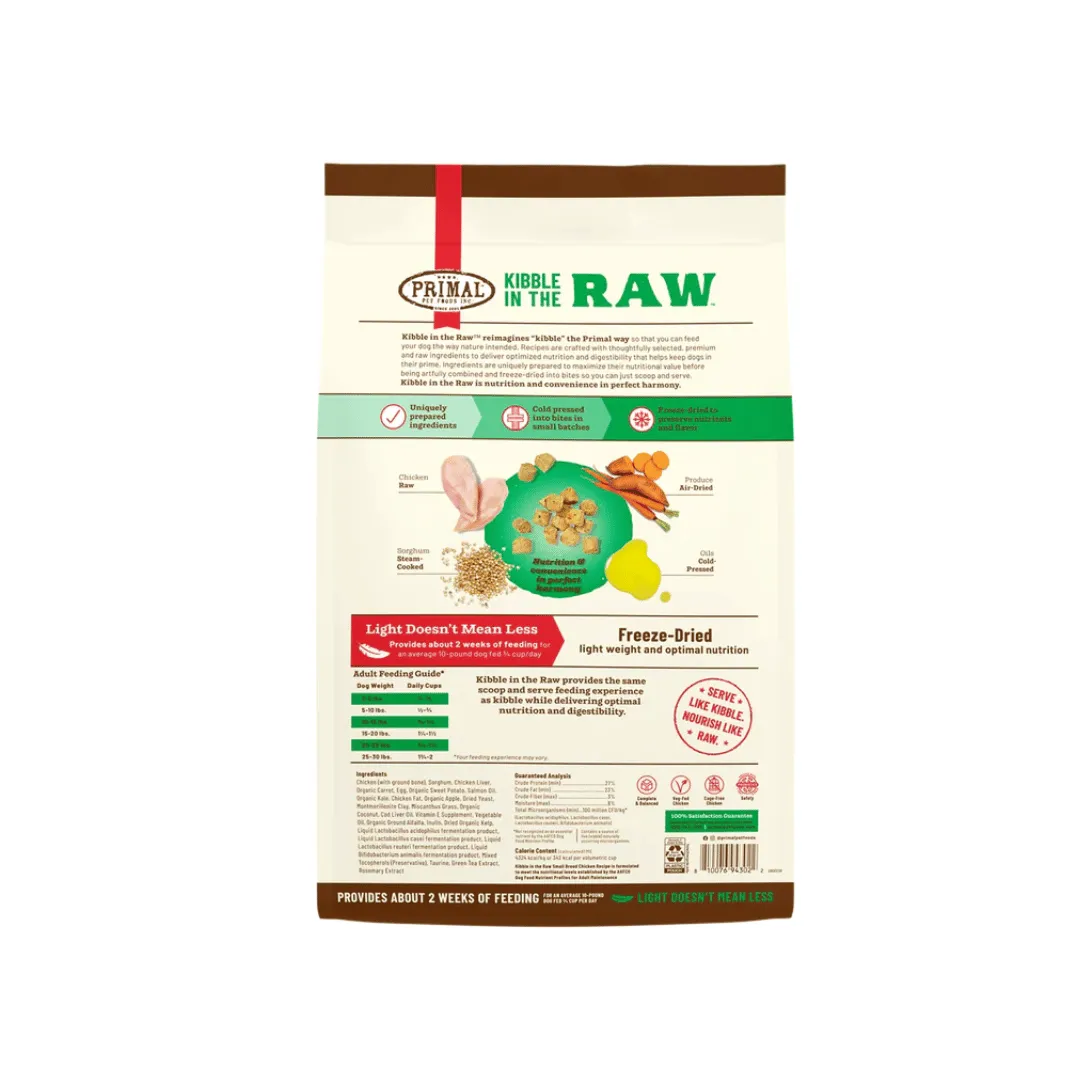 Primal Kibble in the Raw Chicken Freeze-Dried Dog Food
