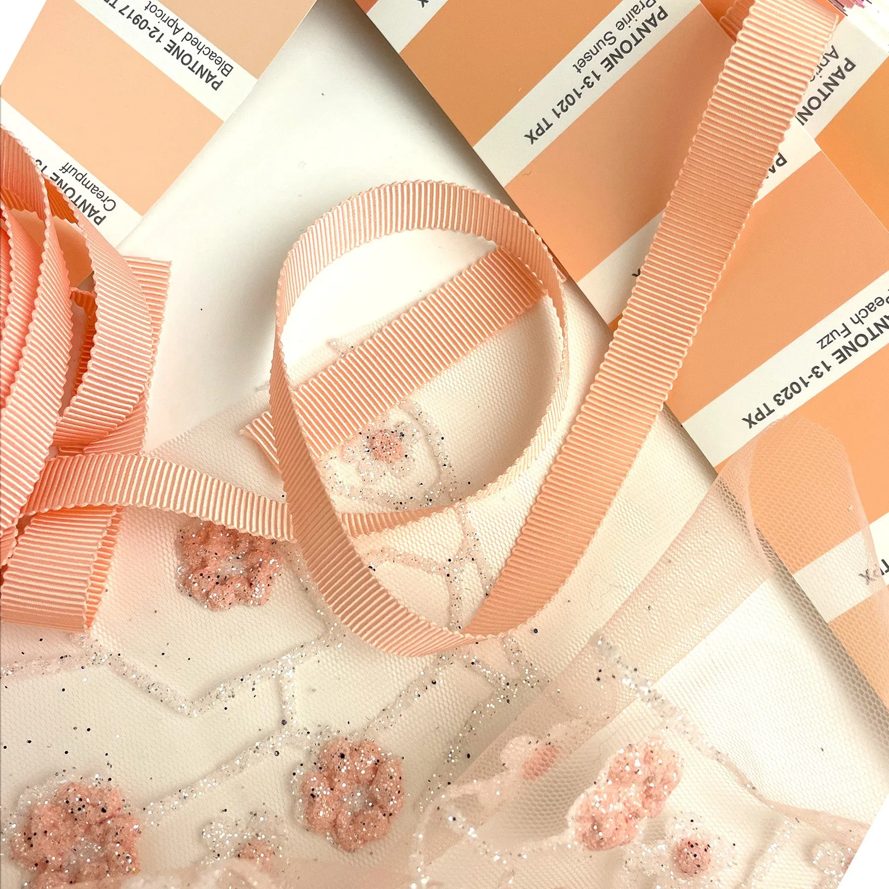 "Peach Puffs"- handmade adjustable lace dog harness