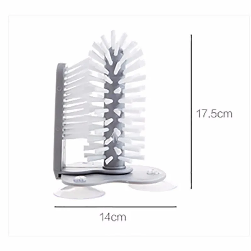 Sink Suction Cup Glass Bottle Scrubber