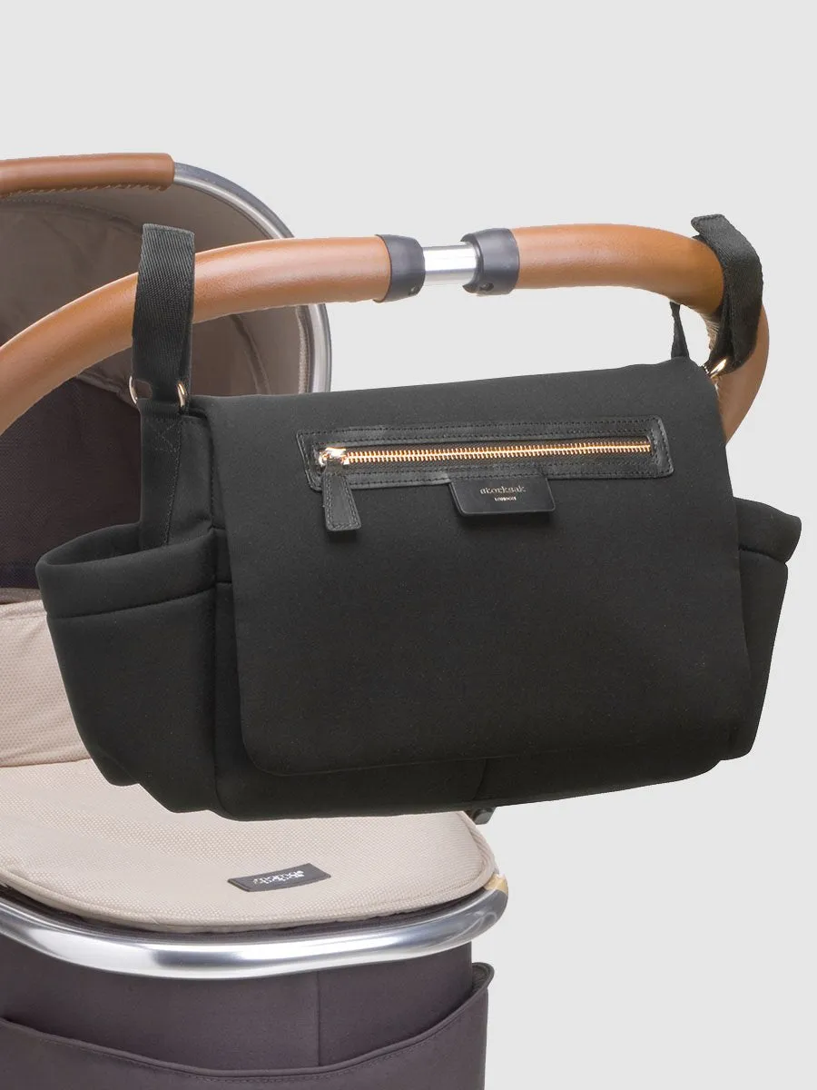 Stroller Organiser Luxe Black & Rose Gold