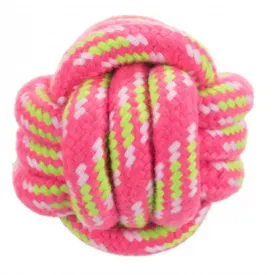 Trixie Rope Ball Toy for Dogs (Pink)