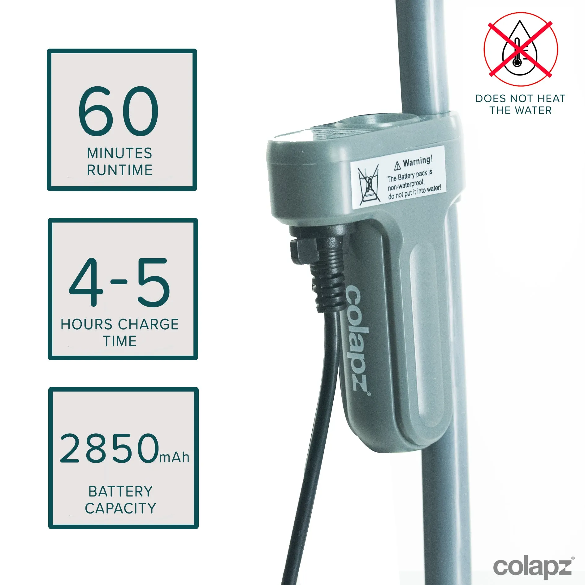 USB Rechargeable Travel & Camping Shower (3in1)