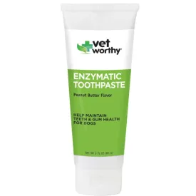 Vet Worthy Peanut Butter Flavour Enzymatic Toothpaste for Dogs