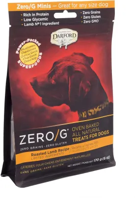 Zero/G Roasted Lamb Recipe Mini Dog Treats, 6 oz