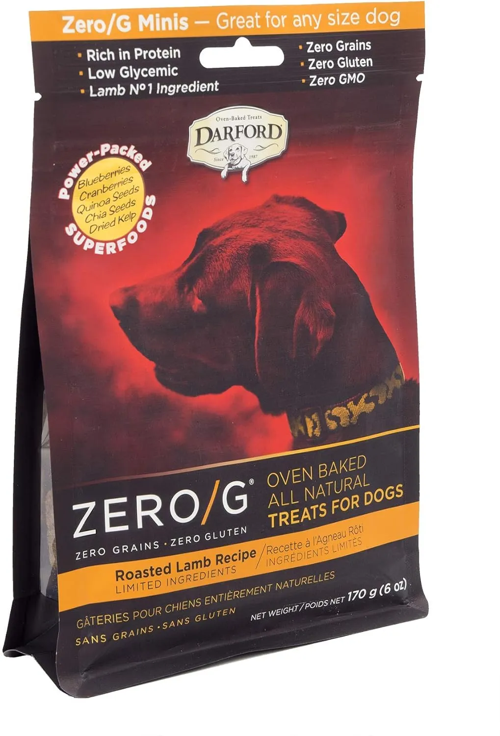 Zero/G Roasted Lamb Recipe Mini Dog Treats, 6 oz